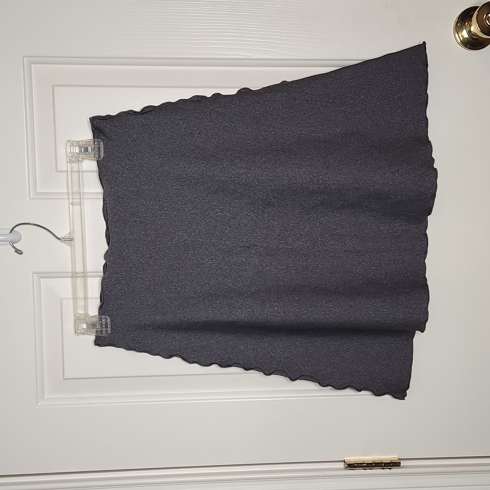 Haystacks Speckled Gray Tactel Solid Bias Skirt Size M NWT